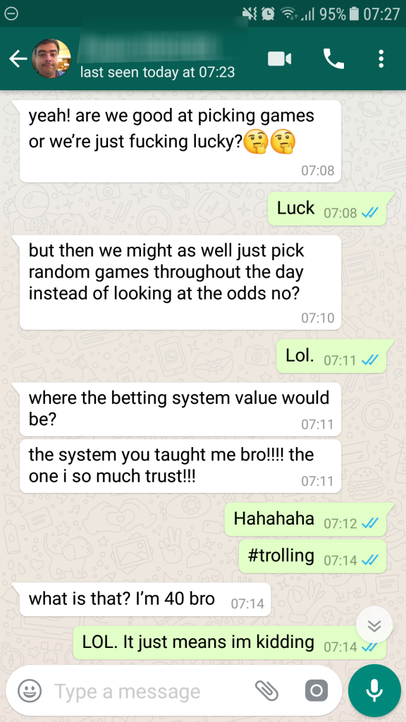 football betting system